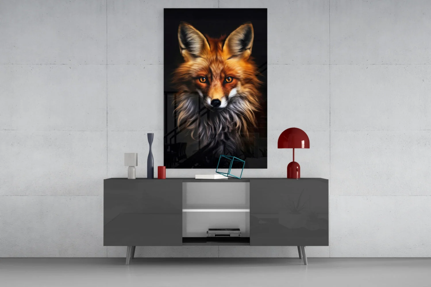 Eyes of the Fox Glass Wall Art || Designer Collection - Image 9