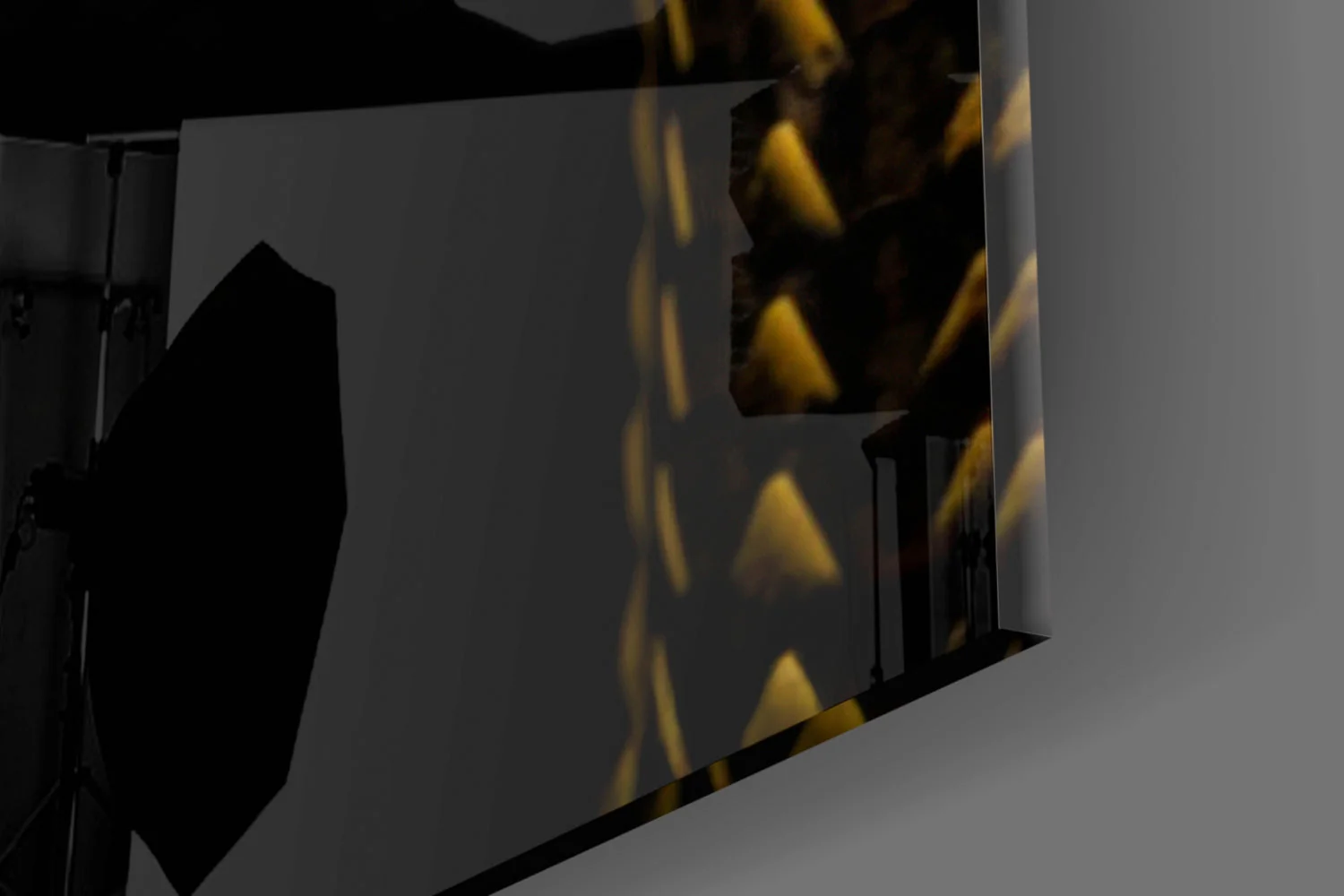 Black and Yellow Viper Glass Wall Art || Designer Collection - Image 8