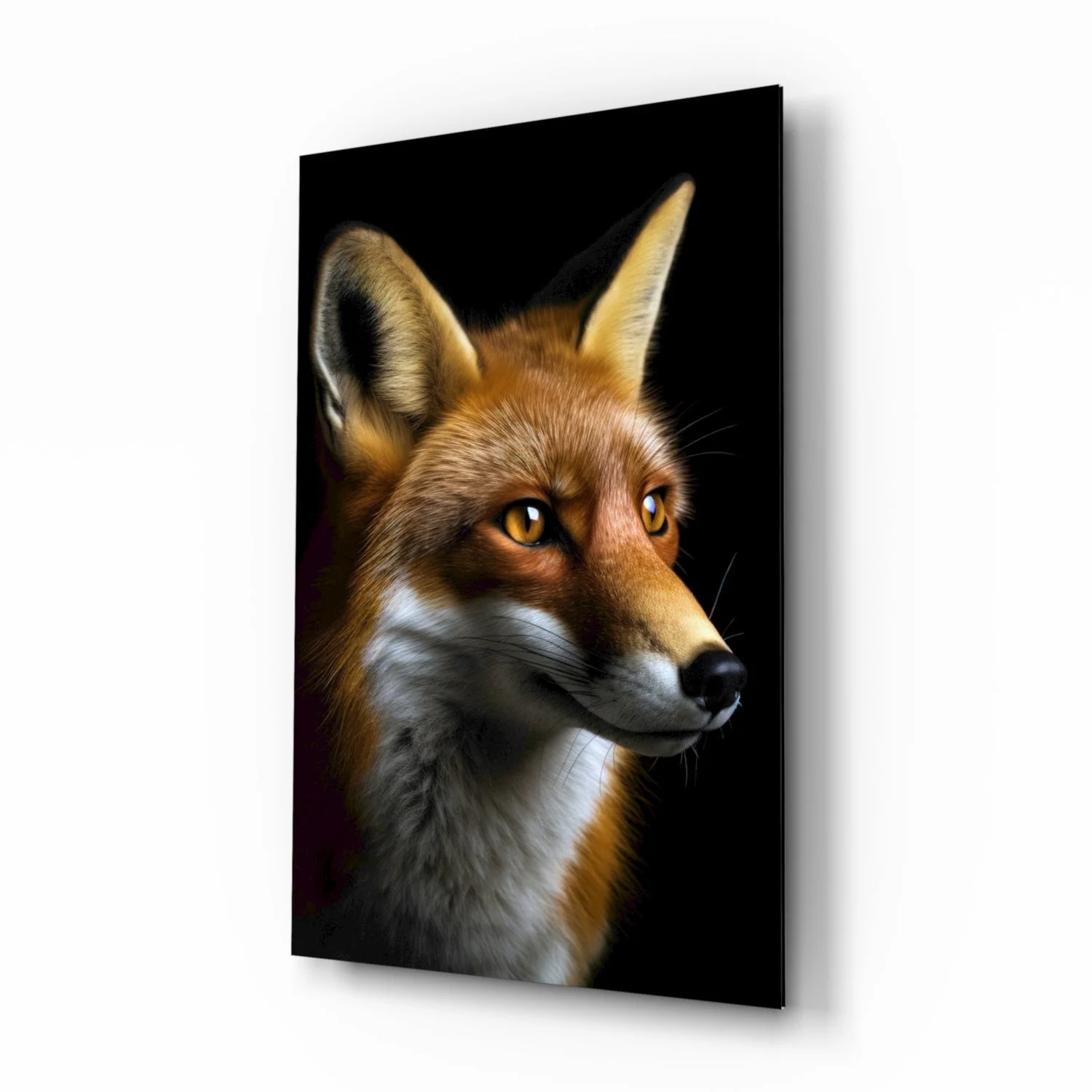 The Secret of the Fox Glass Wall Art || Designer Collection - Image 2