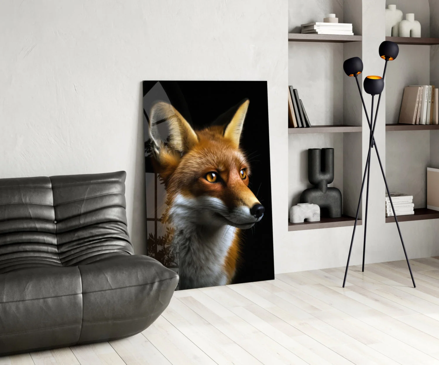 The Secret of the Fox Glass Wall Art || Designer Collection - Image 6