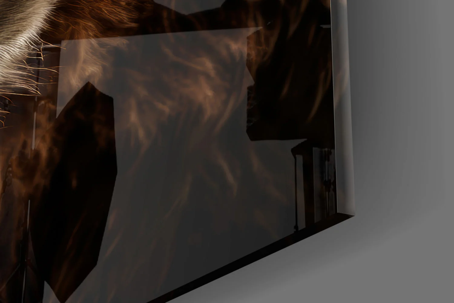 Bear, the Wise Man of the Forest Glass Wall Art || Designer Collection - Image 8