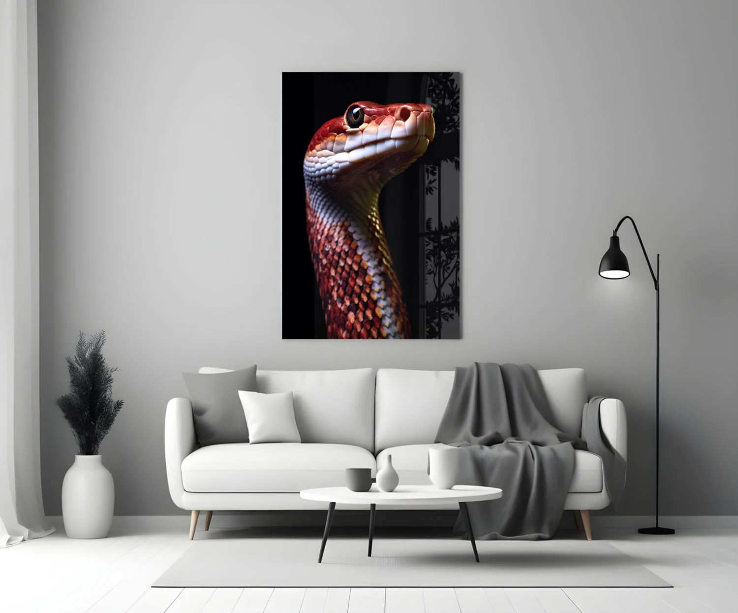 Eyes of the Fiery Serpent Glass Wall Art || Designer Collection - Image 4