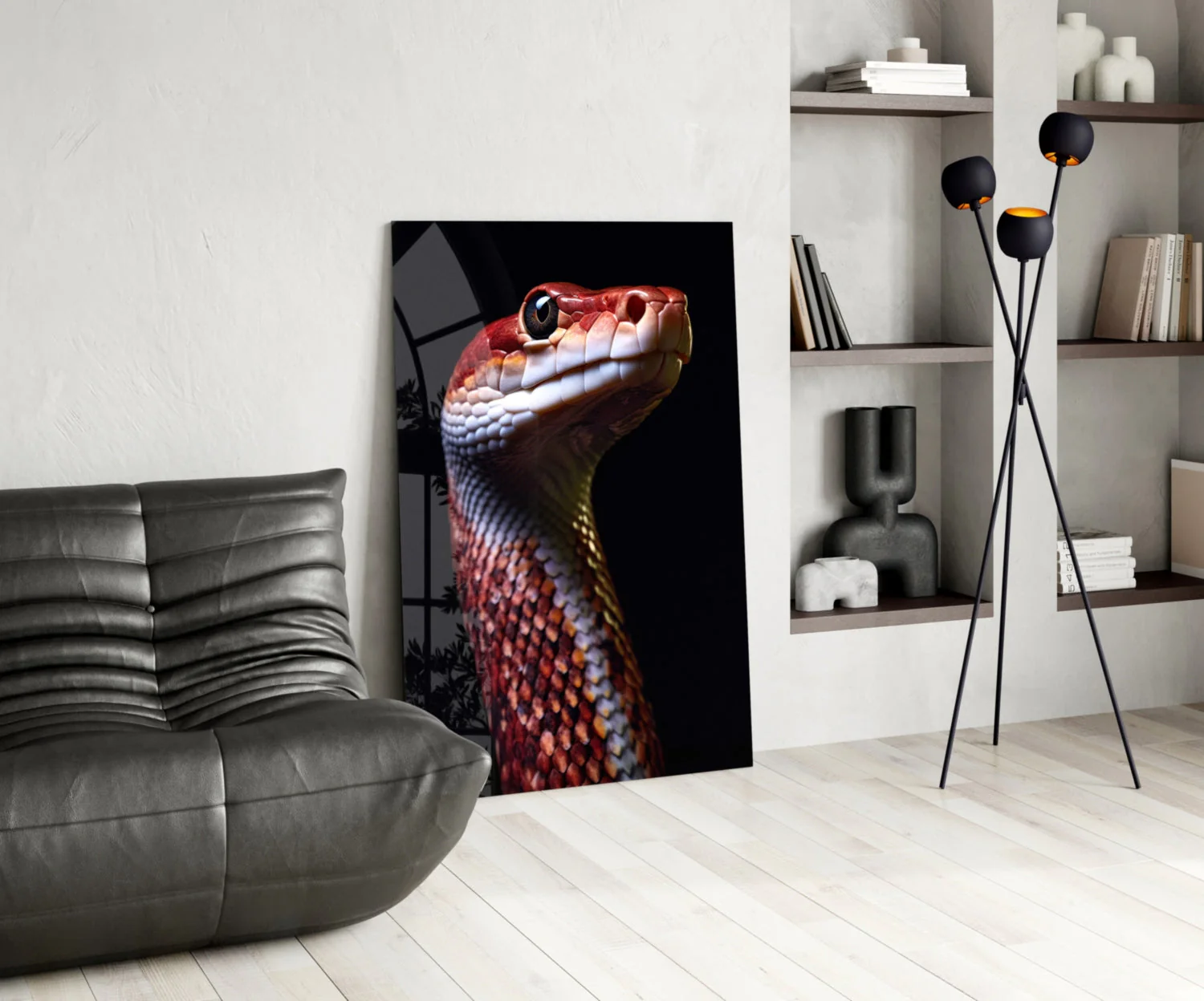 Eyes of the Fiery Serpent Glass Wall Art || Designer Collection - Image 6