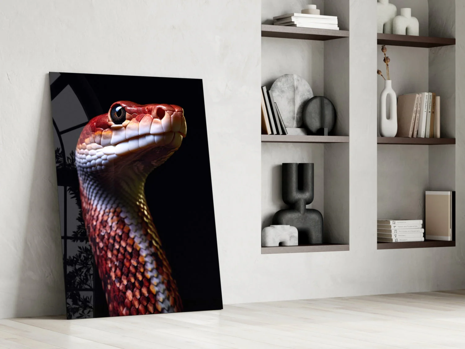 Eyes of the Fiery Serpent Glass Wall Art || Designer Collection - Image 7