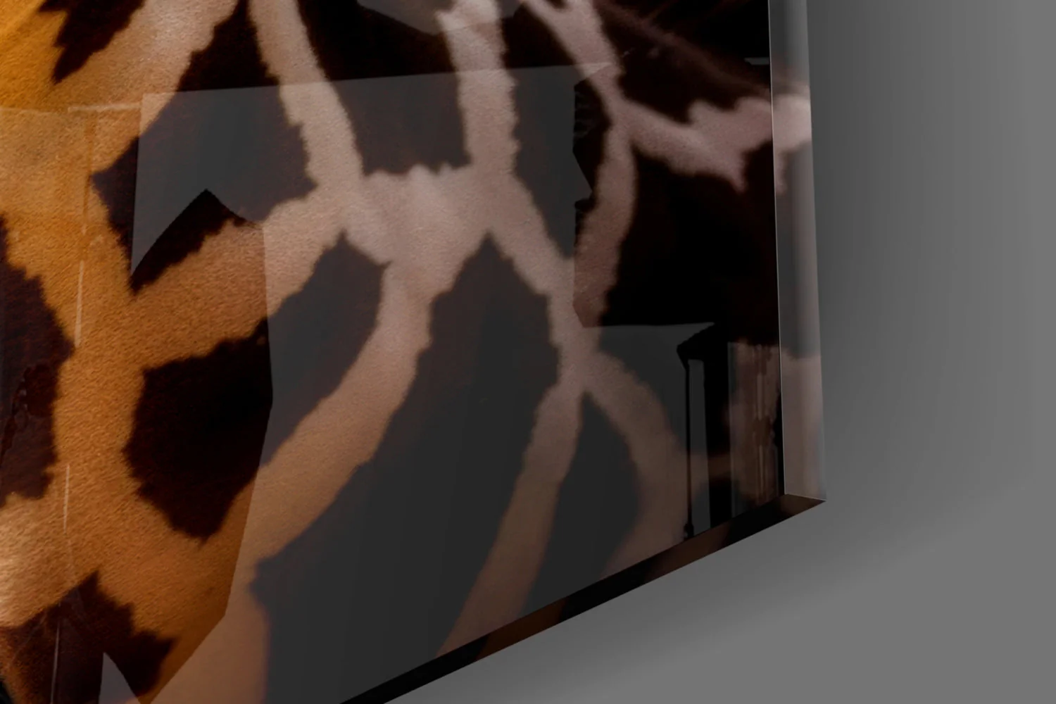 The Gentle Look of a Giraffe Glass Wall Art || Designer Collection - Image 8