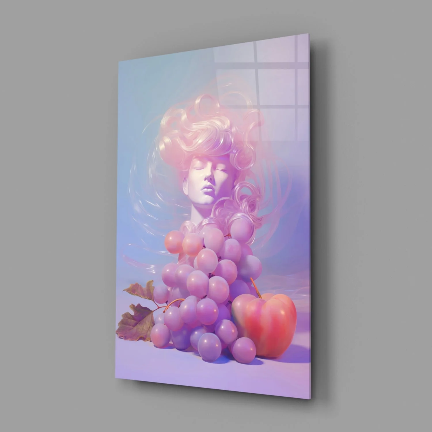 Grape Goddess Glass Wall Art || Designer Collection - Image 2