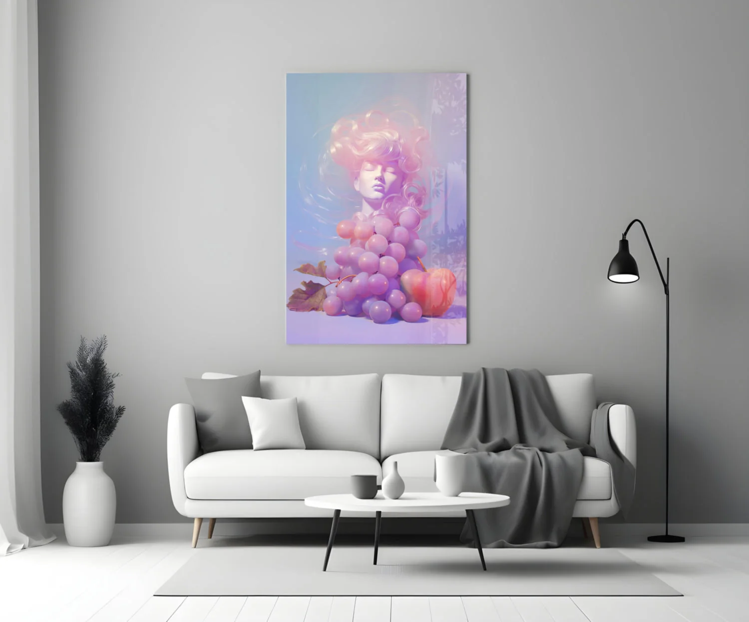 Grape Goddess Glass Wall Art || Designer Collection - Image 3