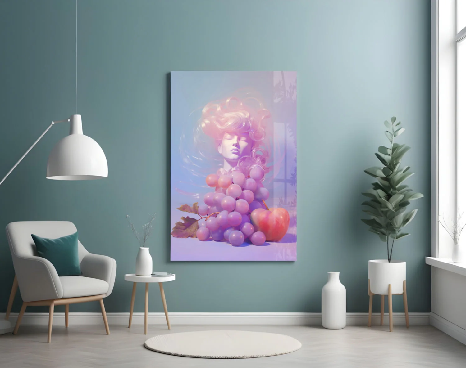 Grape Goddess Glass Wall Art || Designer Collection - Image 4