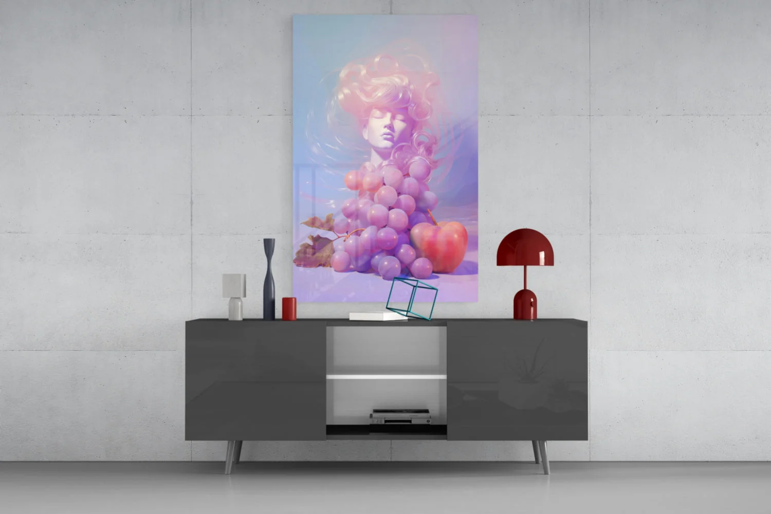 Grape Goddess Glass Wall Art || Designer Collection - Image 8