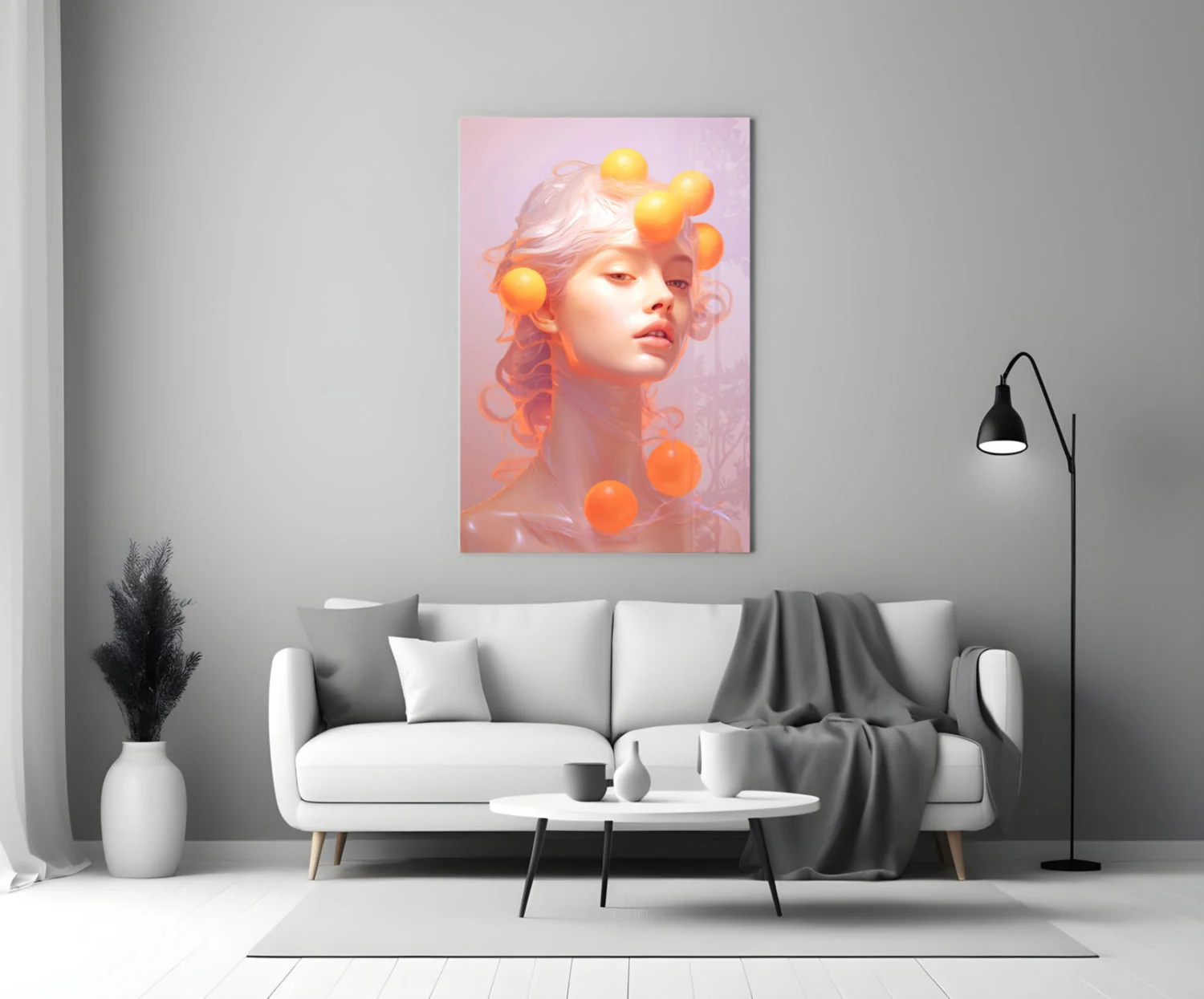 Queen of Orange Glass Wall Art || Designer Collection - Image 3