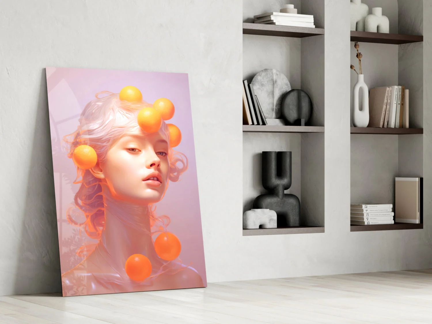 Queen of Orange Glass Wall Art || Designer Collection - Image 6