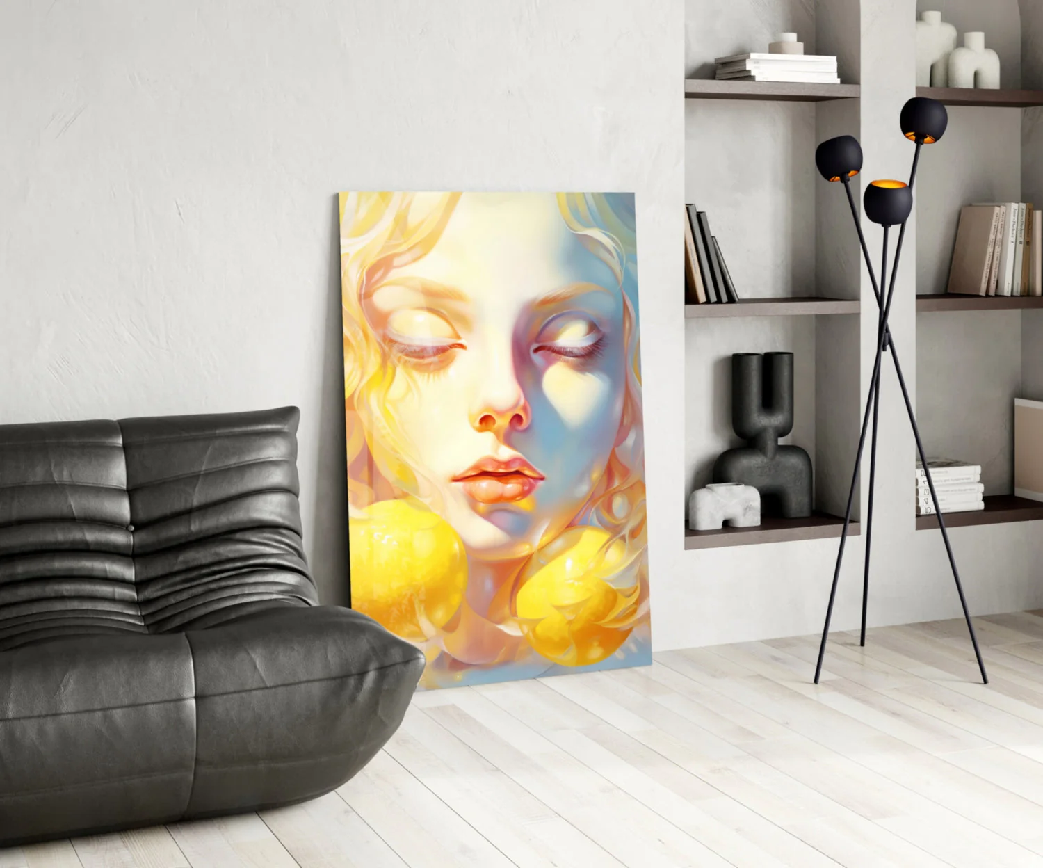 Lemony Dreams Glass Wall Art || Designer Collection - Image 5