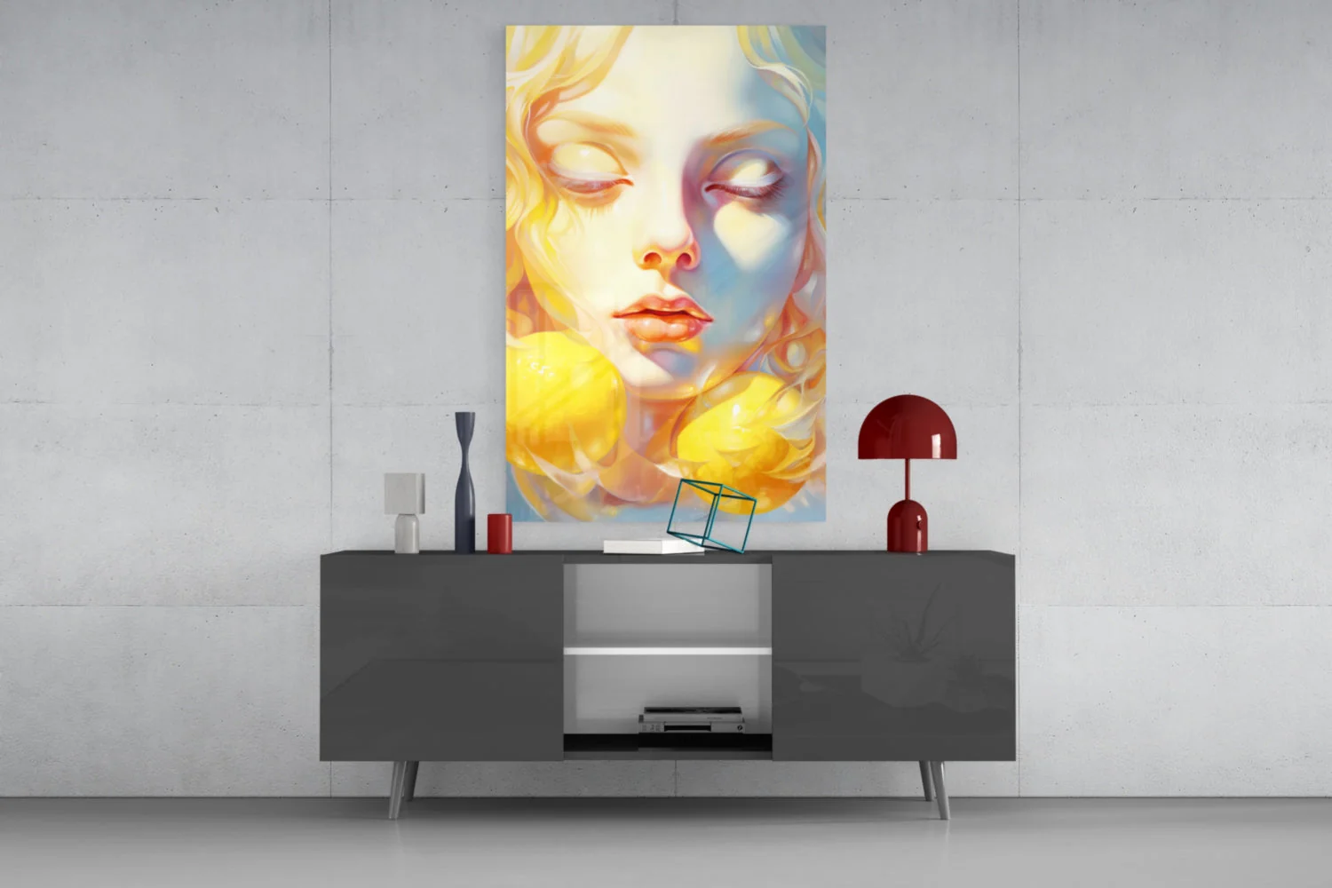 Lemony Dreams Glass Wall Art || Designer Collection - Image 8