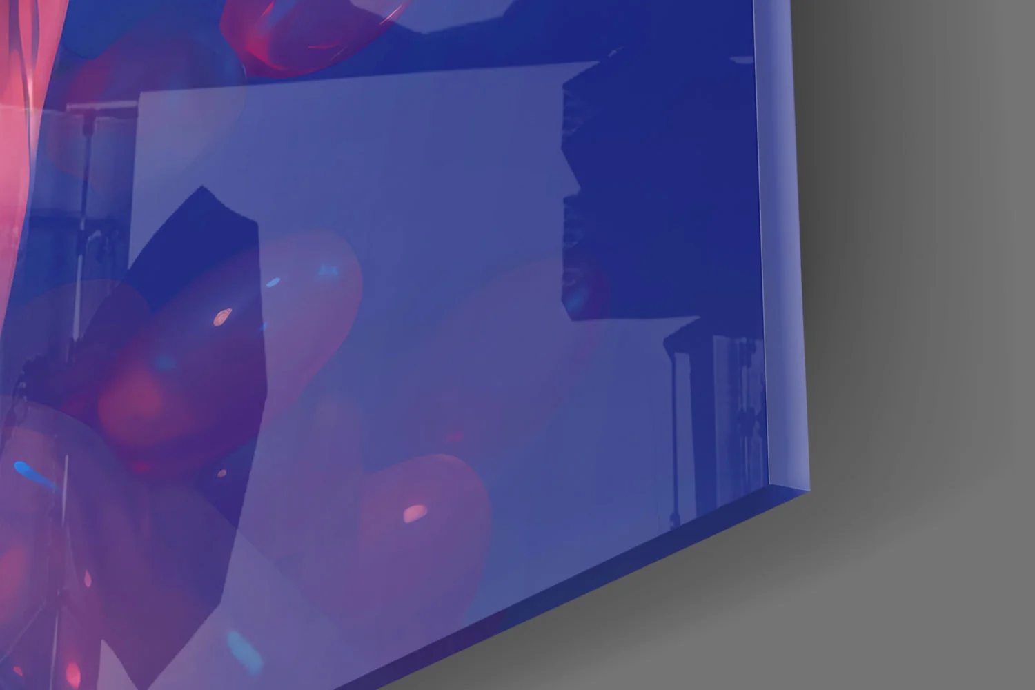 Pink Bubbles Glass Wall Art || Designer Collection - Image 7