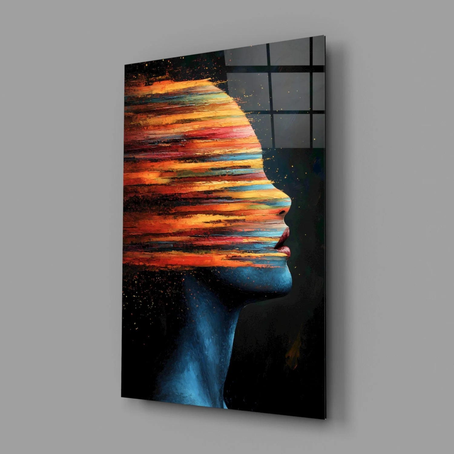 The Face of Colors Glass Wall Art || Designer Collection - Image 2