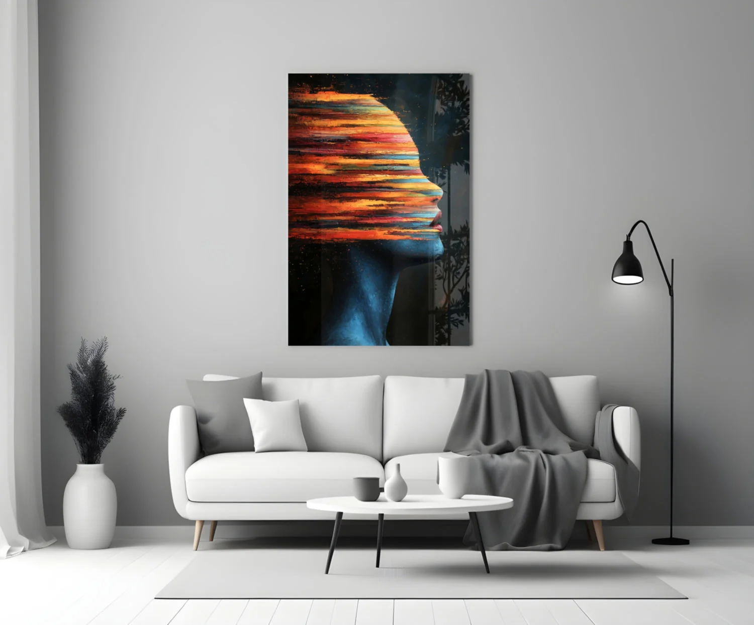 The Face of Colors Glass Wall Art || Designer Collection - Image 3