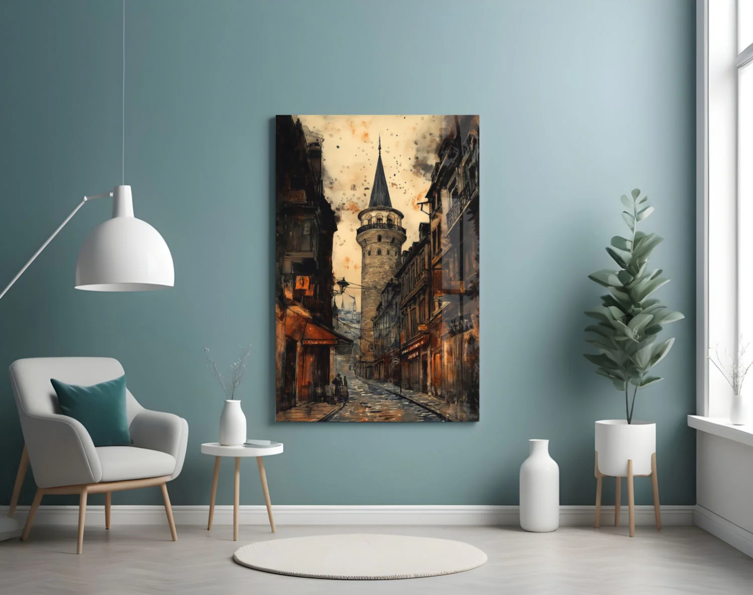 Galata Street Glass Wall Art || Designer Collection - Image 4