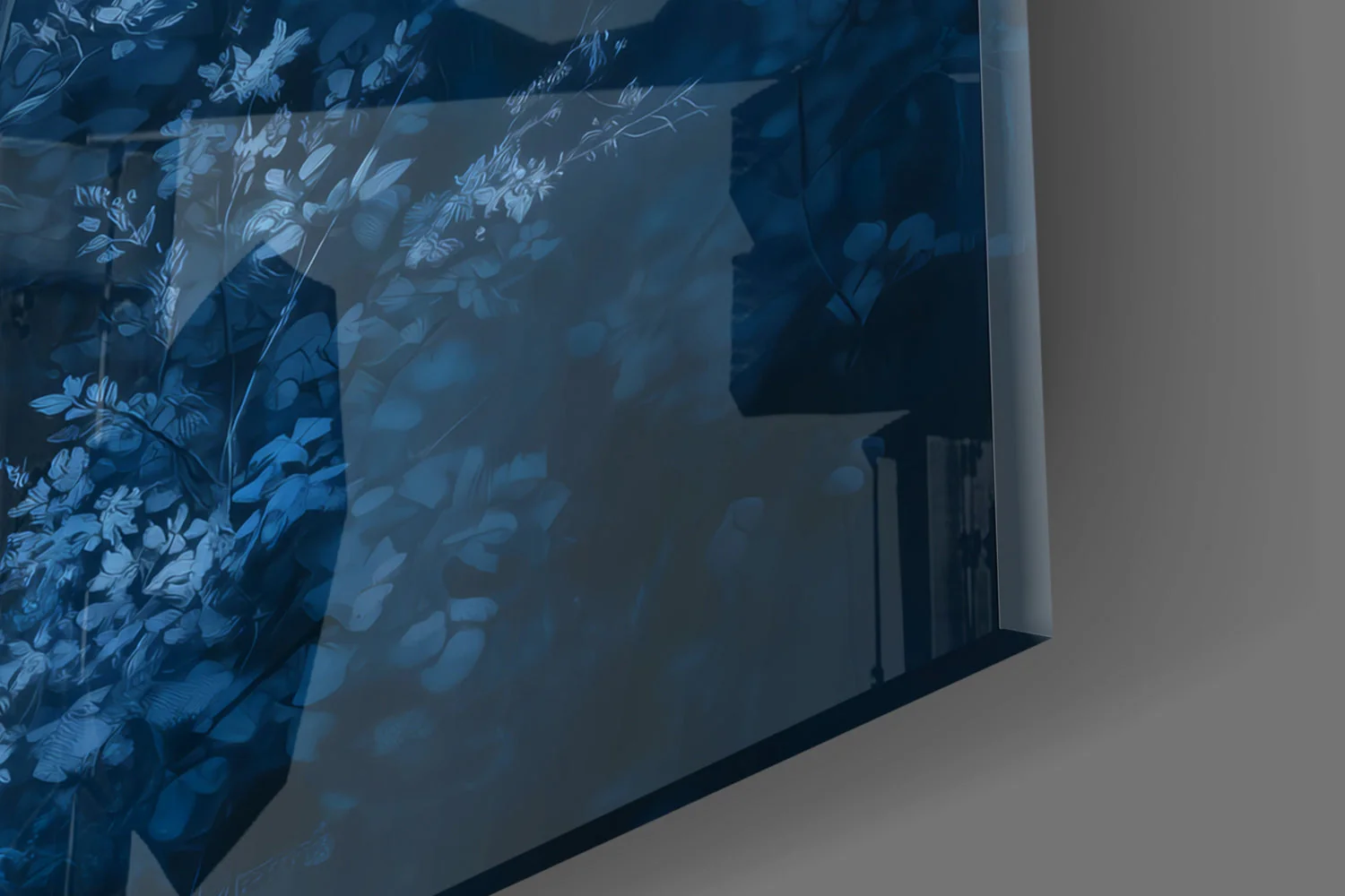 Blue Deer Glass Wall Art || Designer Collection - Image 7