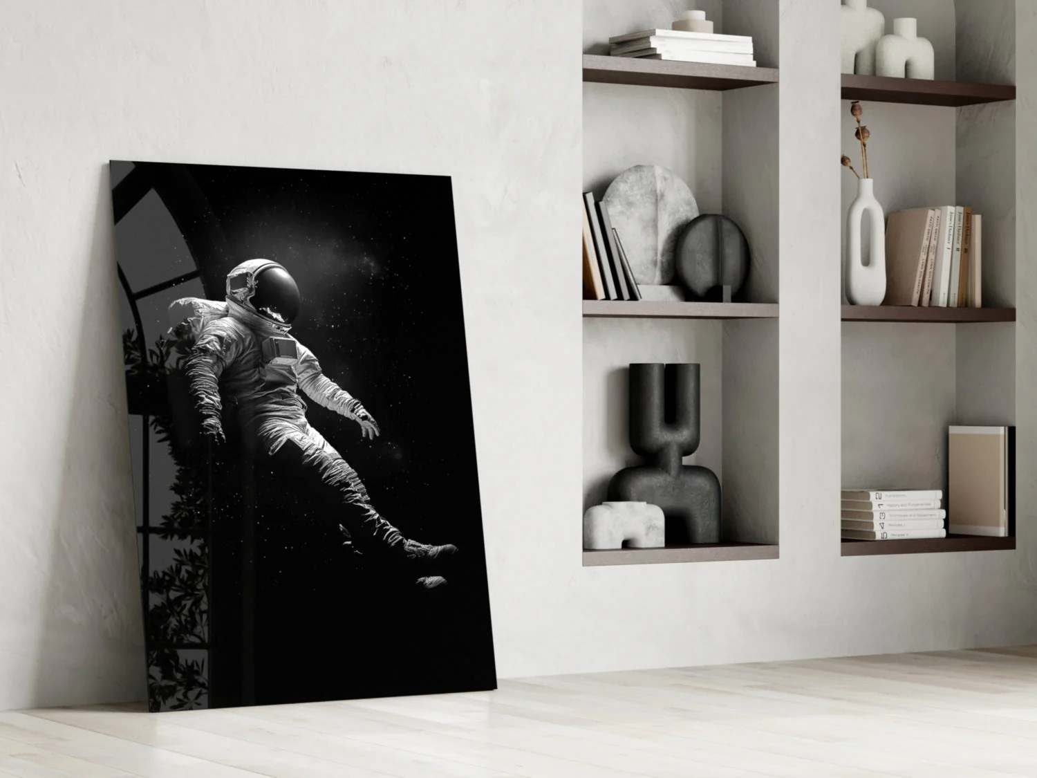 Loneliness in Space Glass Wall Art || Designer Collection - Image 6