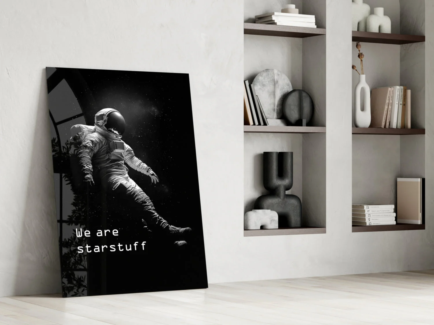 Loneliness in Space Glass Wall Art || Designer Collection - Image 6