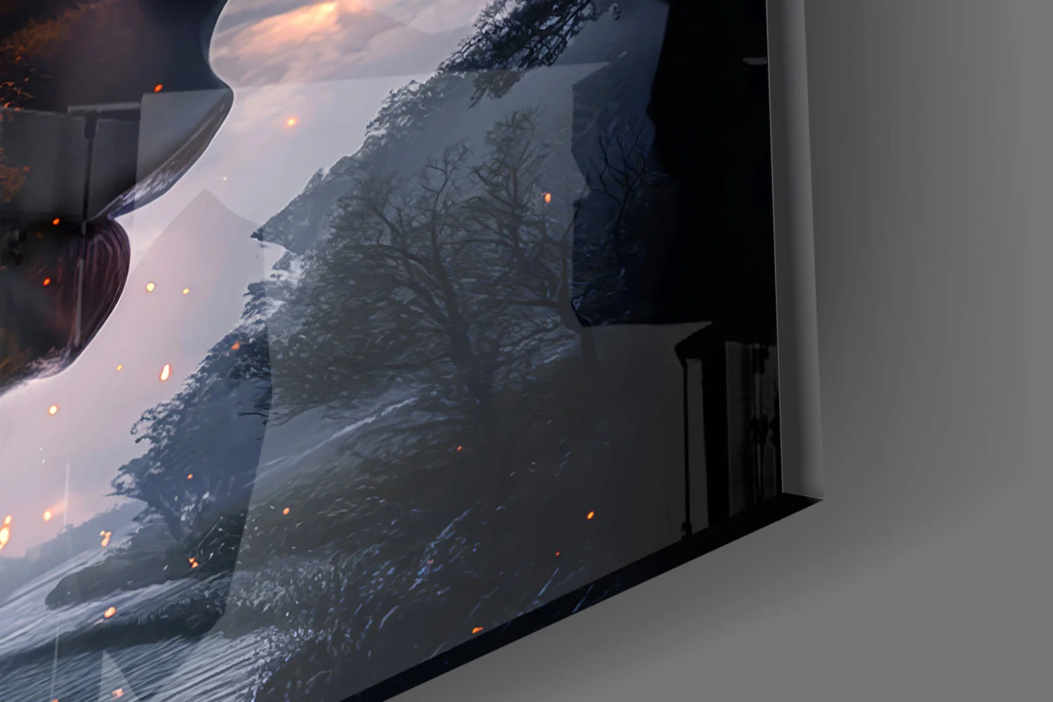 The Fire Within Glass Wall Art || Designer Collection - Image 7