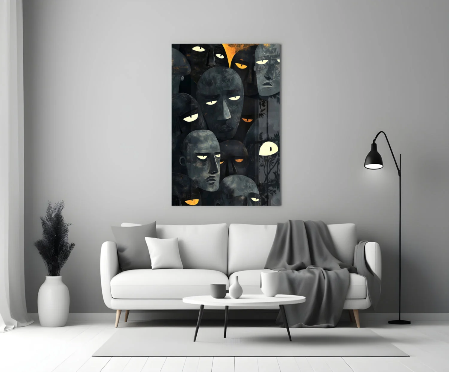 Foreign Faces Glass Wall Art || Designer Collection - Image 3
