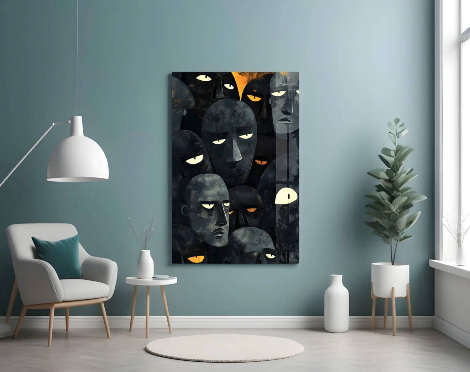 Foreign Faces Glass Wall Art || Designer Collection - Image 4