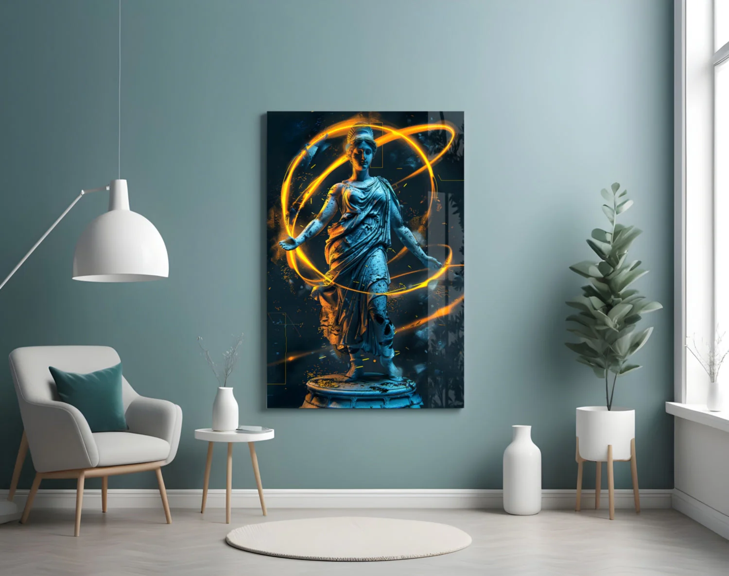 Neon Venus Glass Wall Art || Designer Collection - Image 4