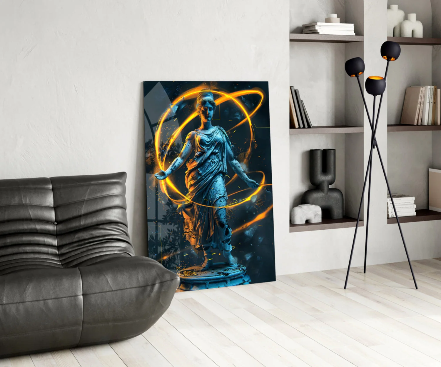 Neon Venus Glass Wall Art || Designer Collection - Image 5