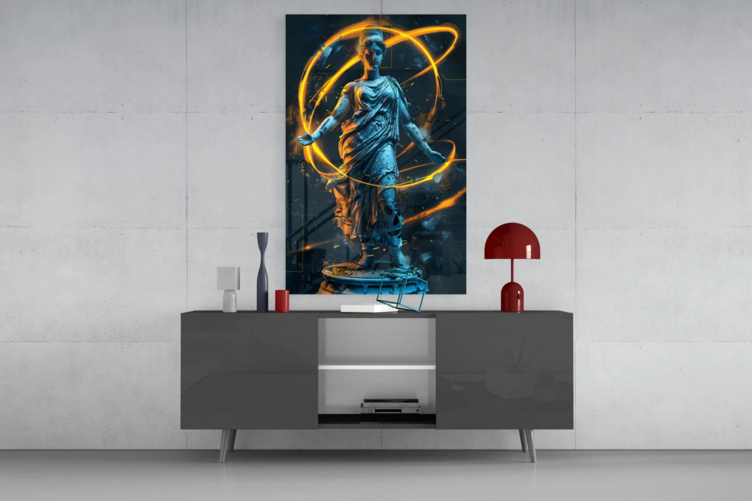 Neon Venus Glass Wall Art || Designer Collection - Image 8