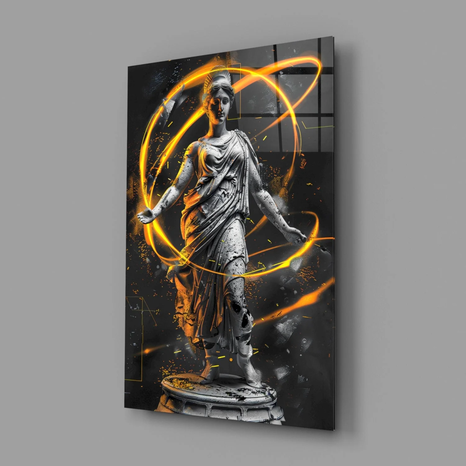 Neon Venus Glass Wall Art || Designer Collection - Image 2