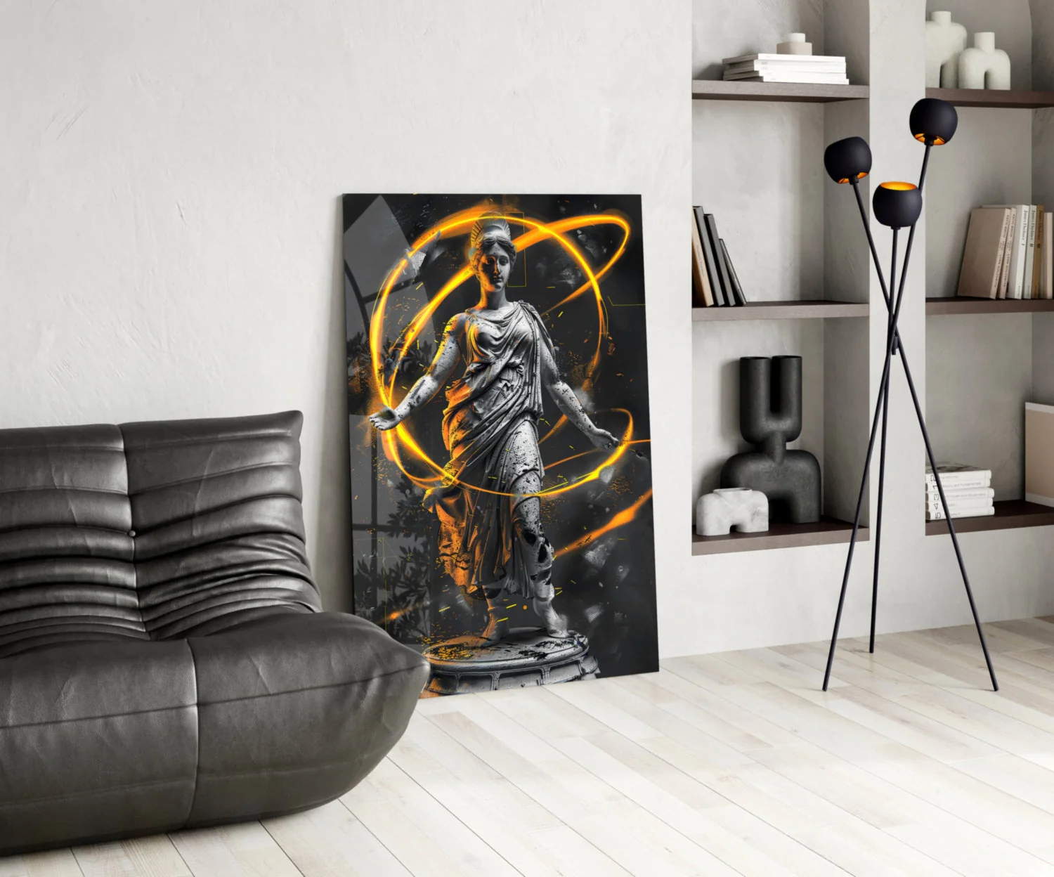 Neon Venus Glass Wall Art || Designer Collection - Image 5