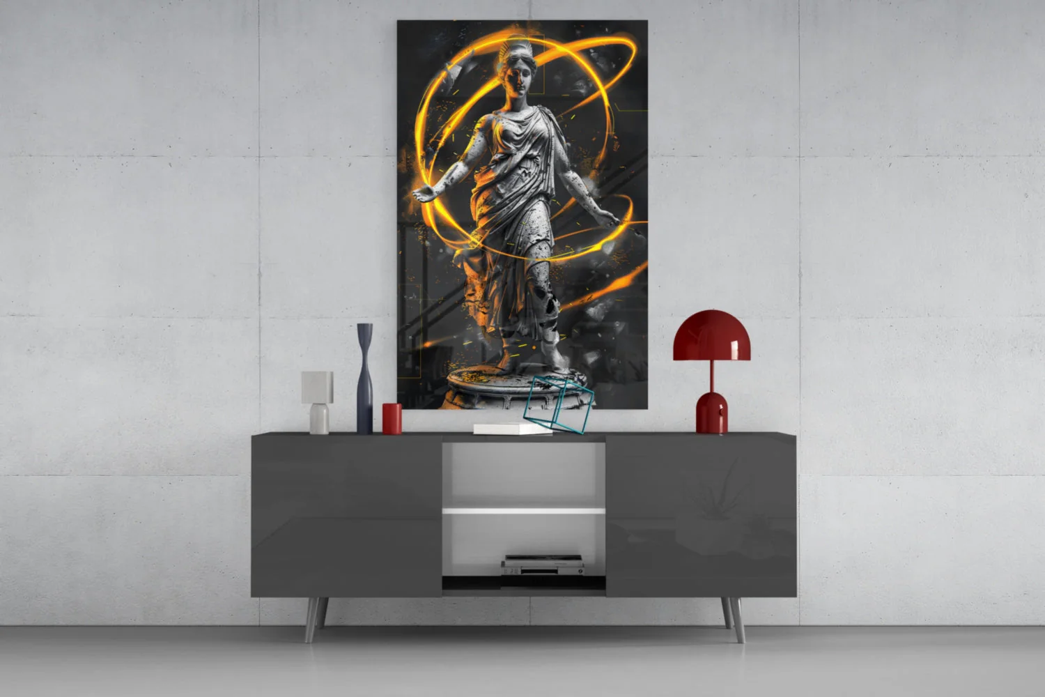 Neon Venus Glass Wall Art || Designer Collection - Image 8