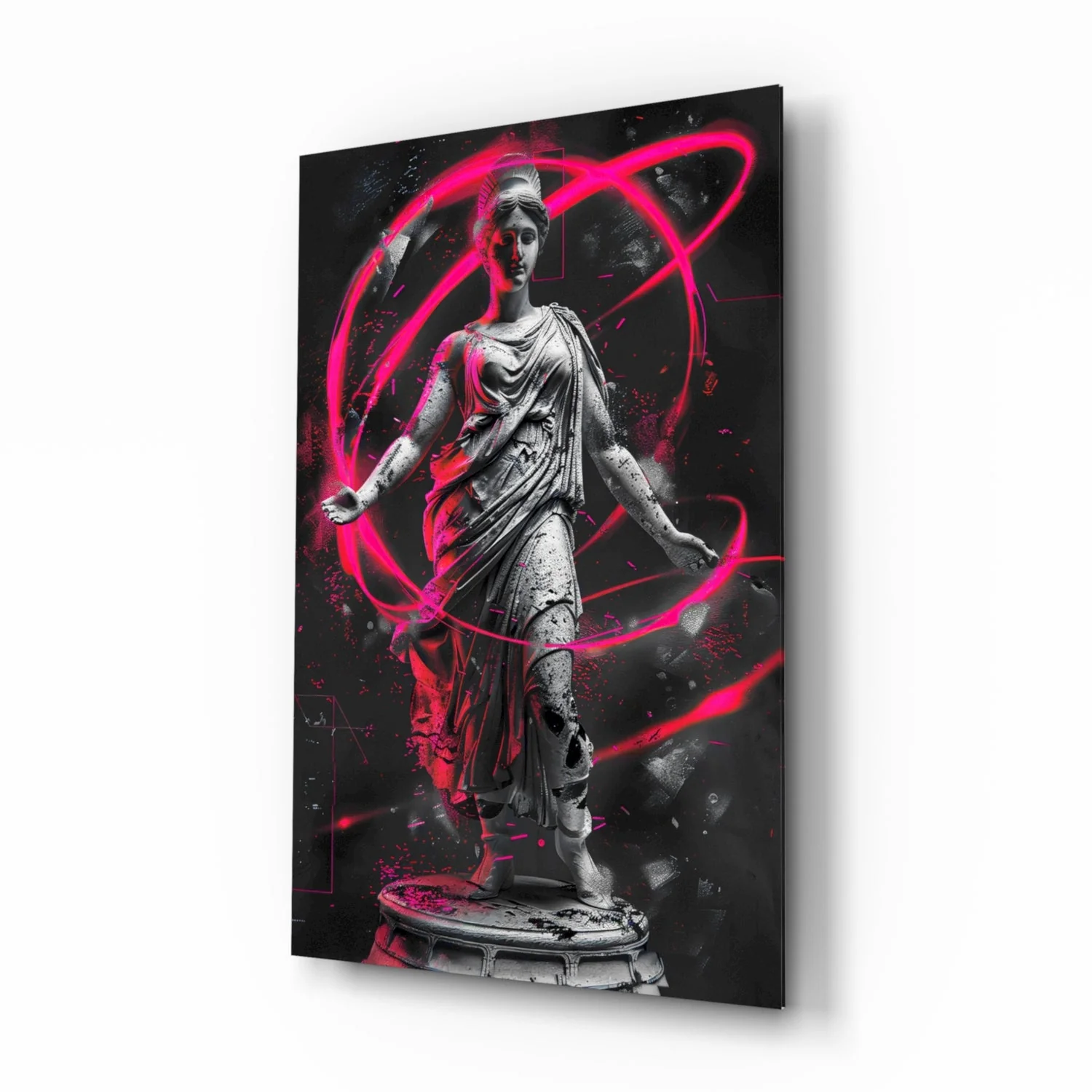 Neon Venus Glass Wall Art || Designer Collection