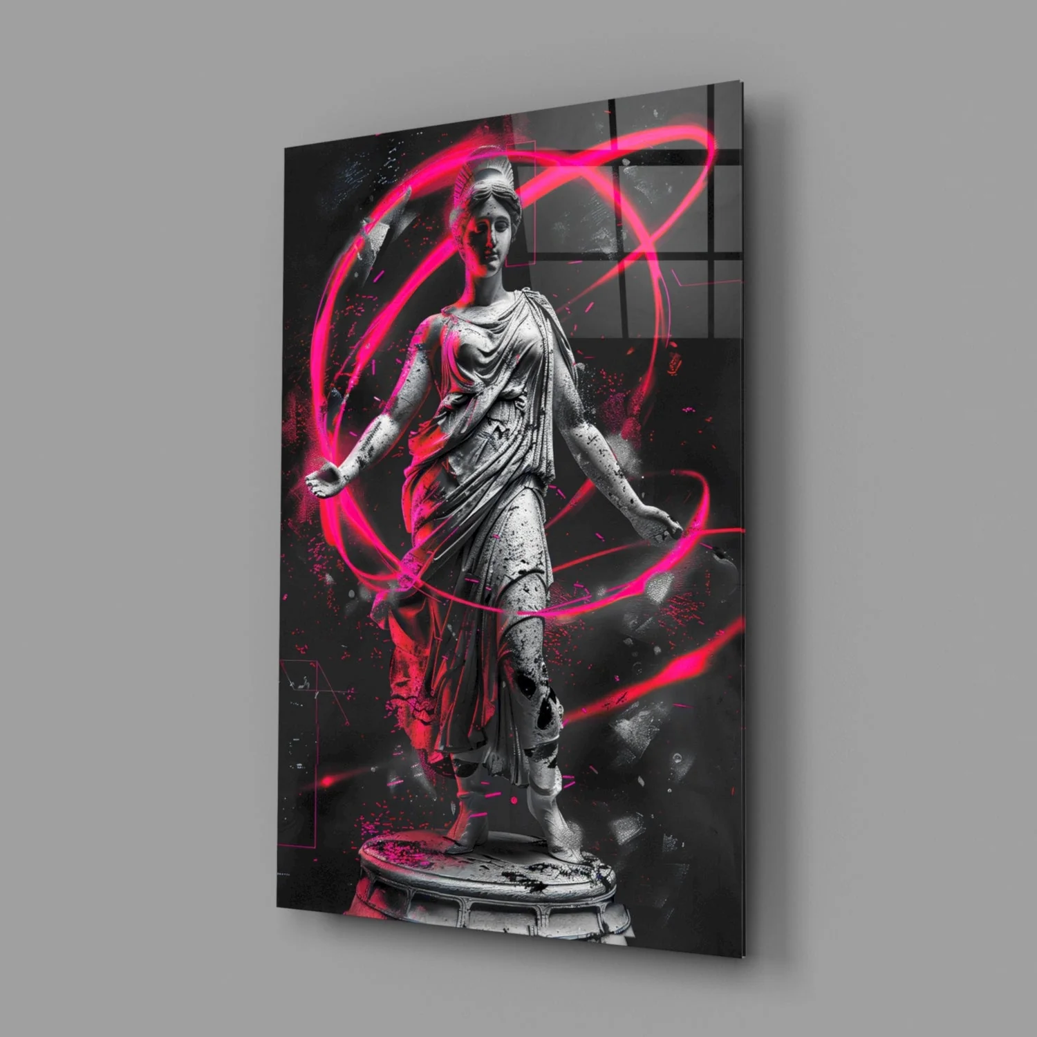 Neon Venus Glass Wall Art || Designer Collection - Image 2