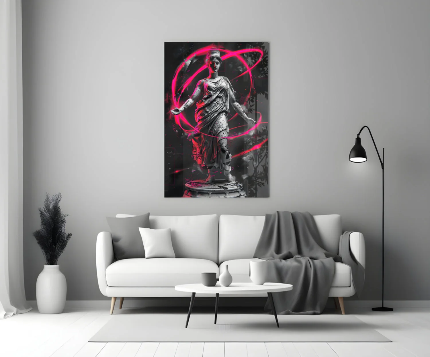 Neon Venus Glass Wall Art || Designer Collection - Image 3