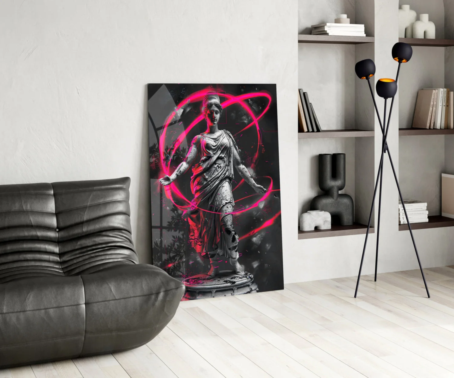 Neon Venus Glass Wall Art || Designer Collection - Image 5