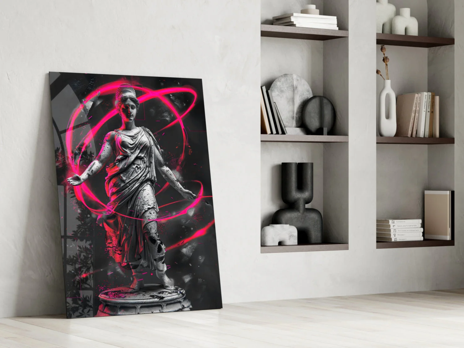 Neon Venus Glass Wall Art || Designer Collection - Image 6