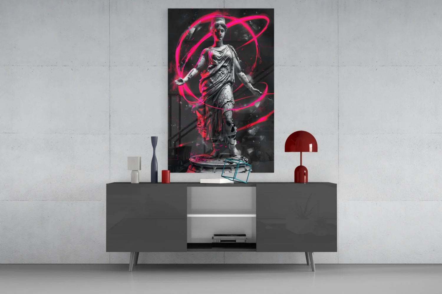 Neon Venus Glass Wall Art || Designer Collection - Image 8