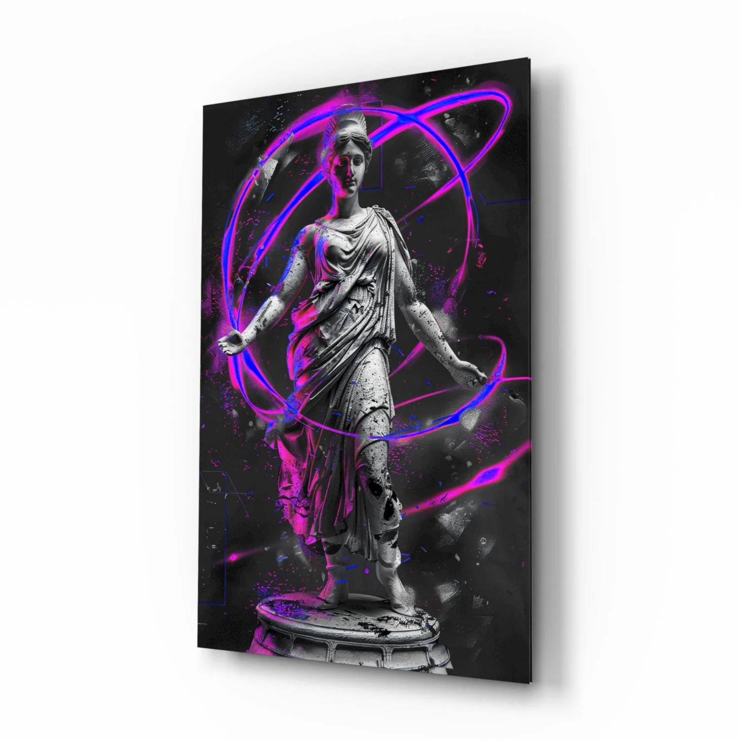 Neon Venus Glass Wall Art || Designer Collection