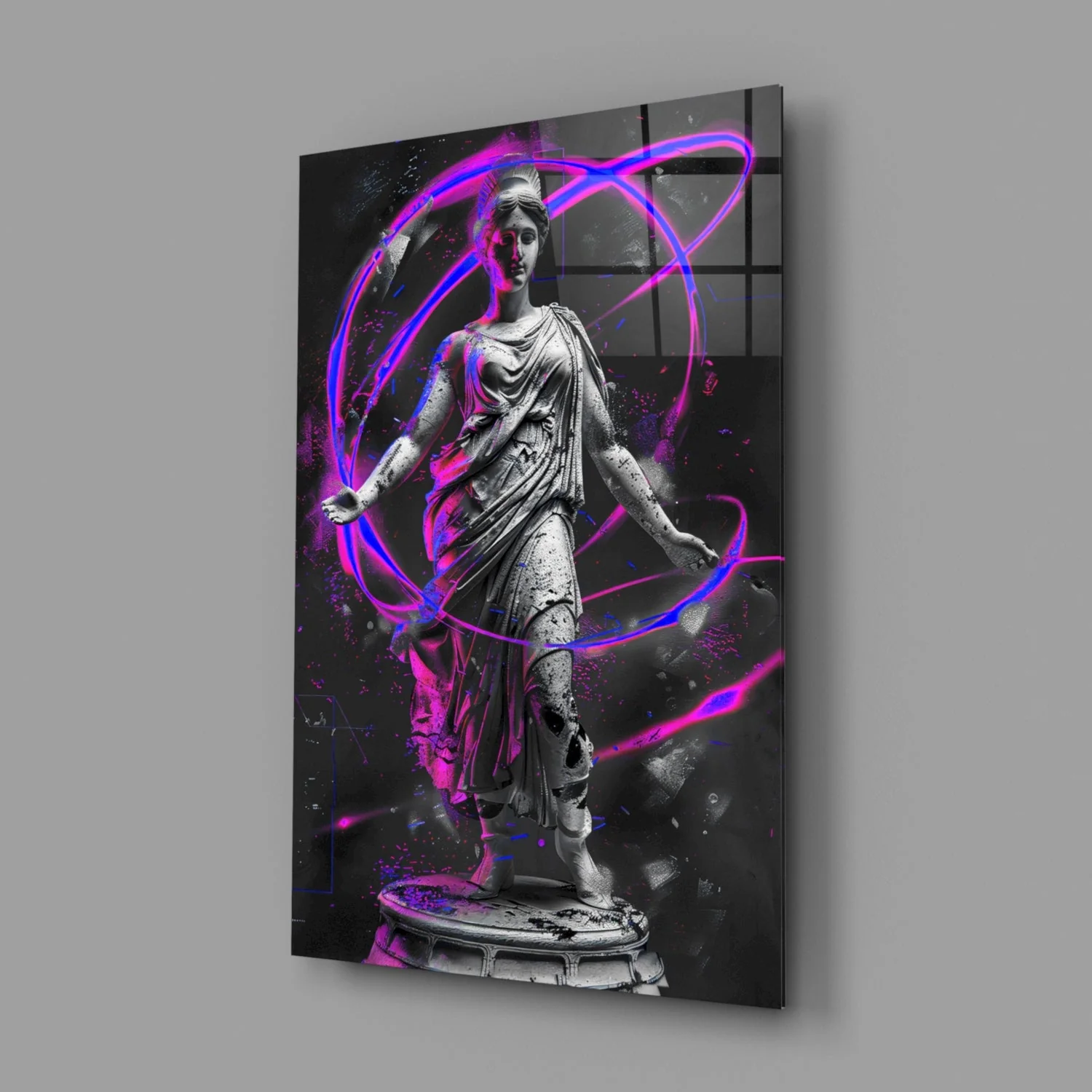 Neon Venus Glass Wall Art || Designer Collection - Image 2
