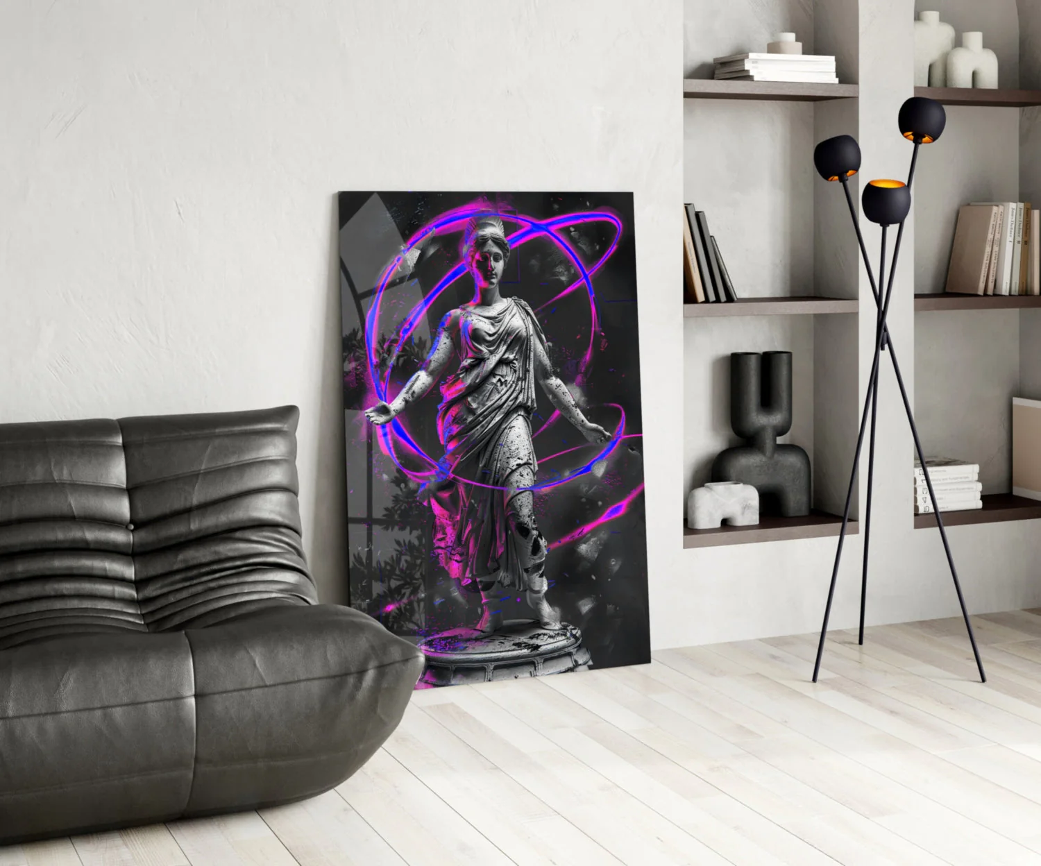 Neon Venus Glass Wall Art || Designer Collection - Image 5