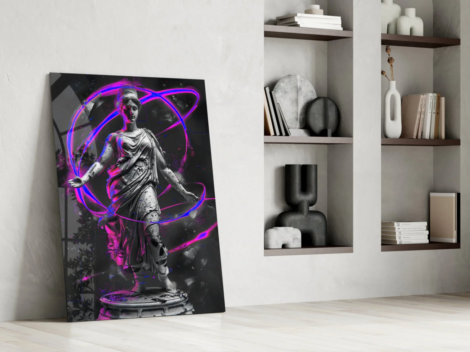 Neon Venus Glass Wall Art || Designer Collection - Image 6
