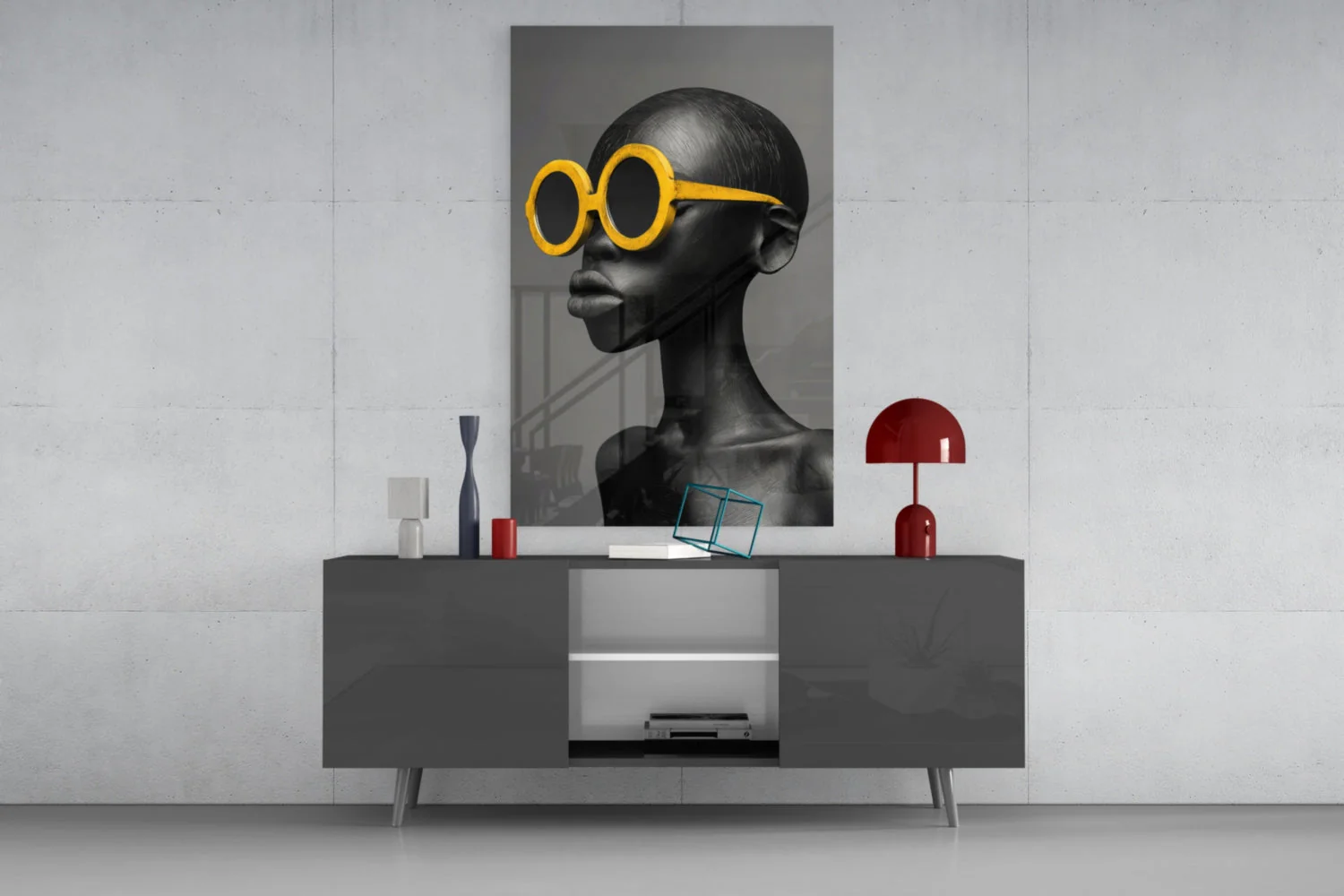 Faces of Colors Glass Wall Art || Designer Collection - Image 8