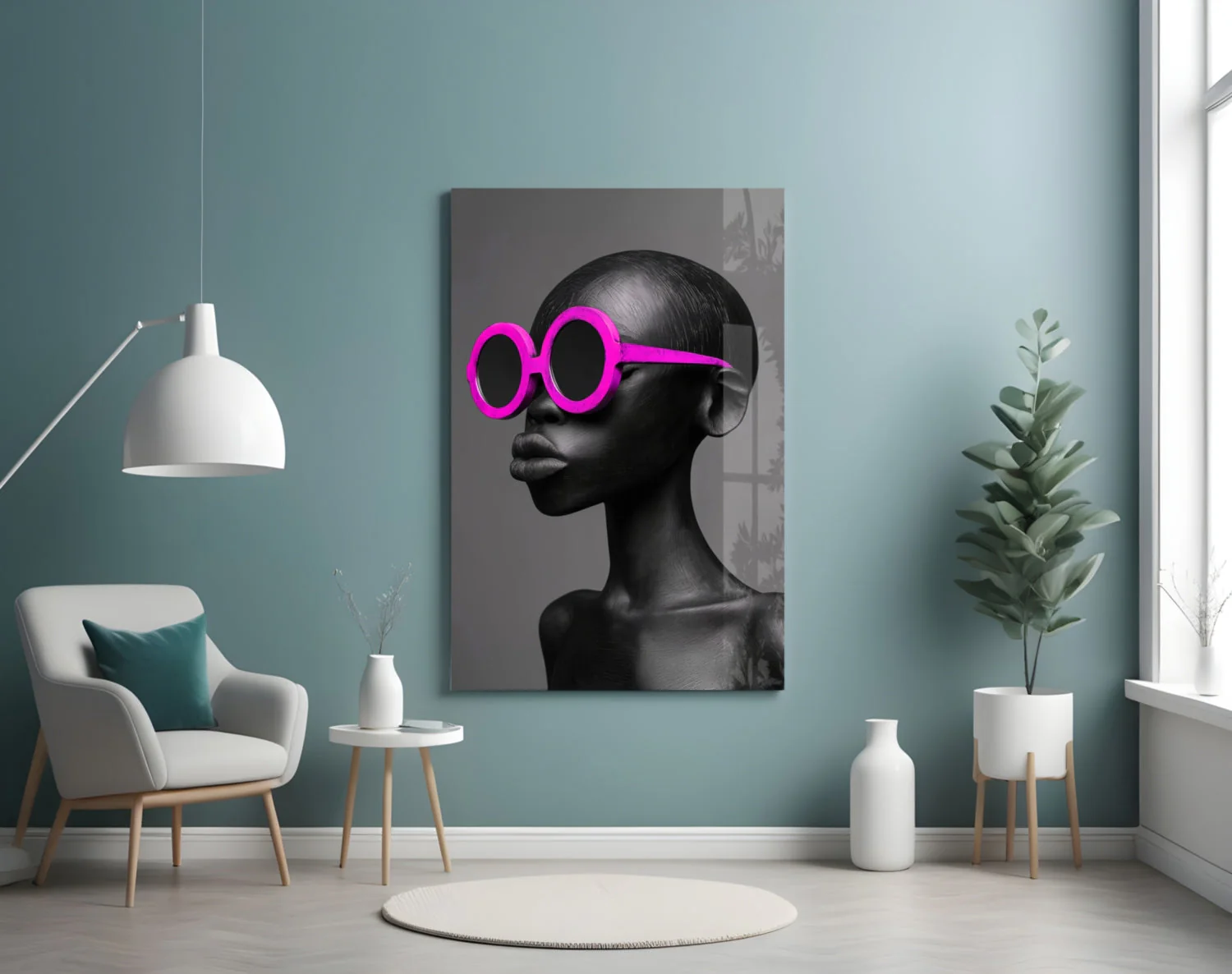 Faces of Colors Glass Wall Art || Designer Collection - Image 4