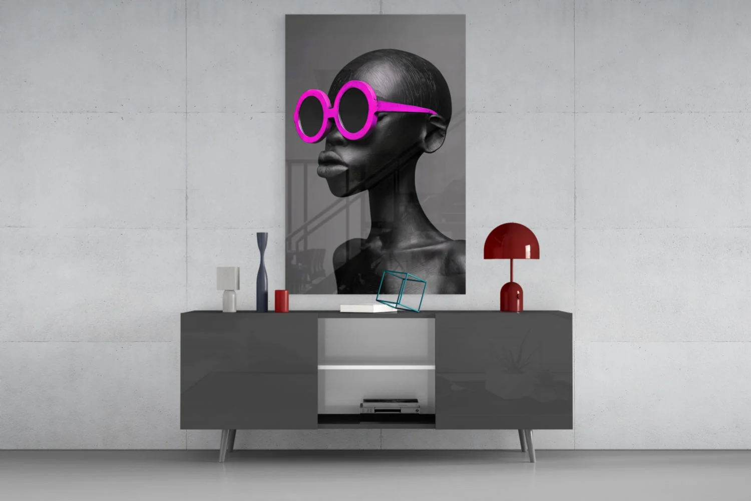 Faces of Colors Glass Wall Art || Designer Collection - Image 8