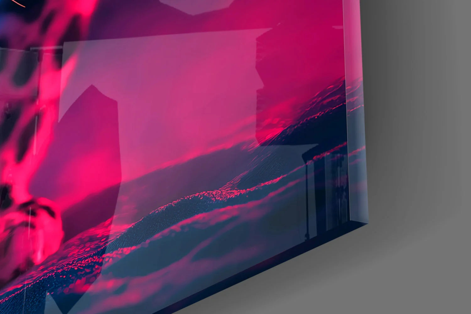 Neon Leopard Glass Wall Art || Designer Collection - Image 7