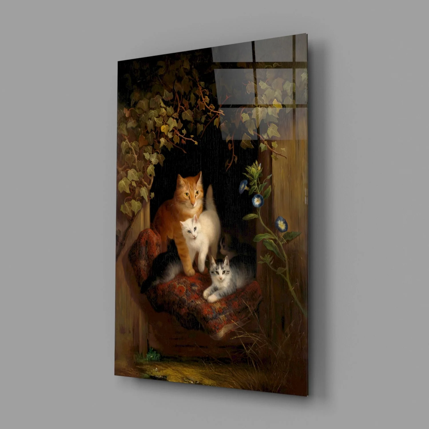 Family in the Window Glass Wall Art || Designer Collection - Image 2