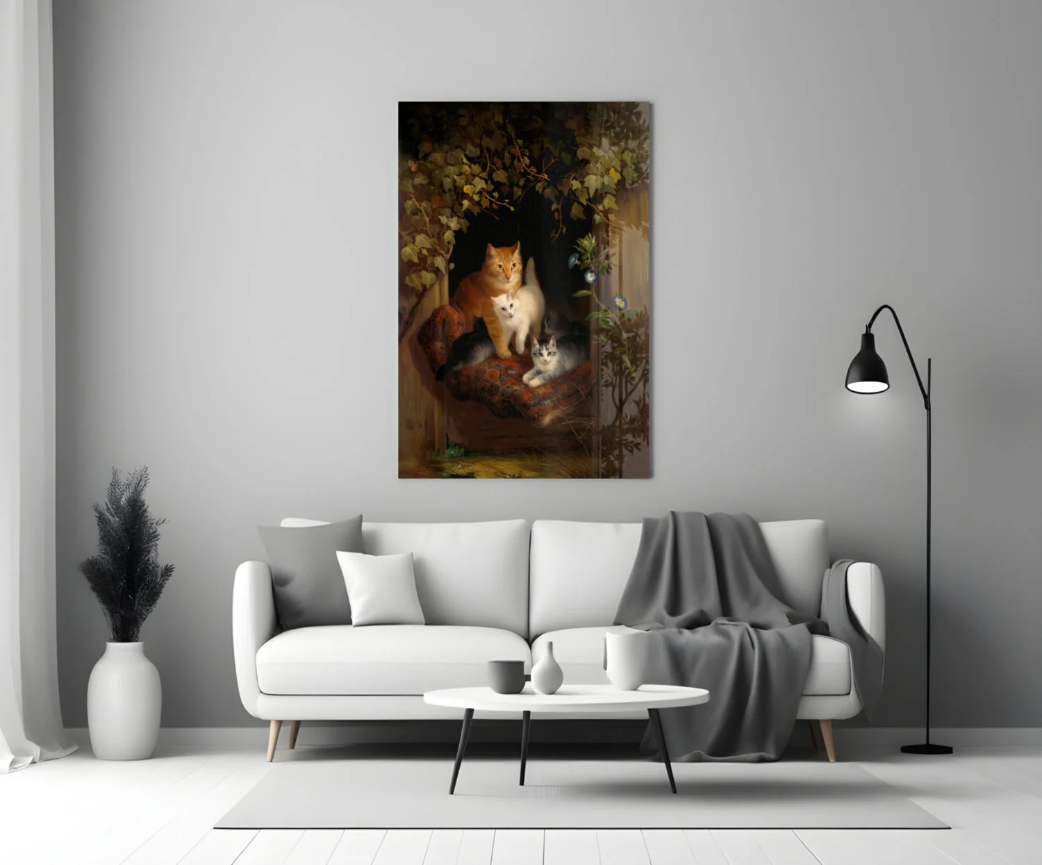 Family in the Window Glass Wall Art || Designer Collection - Image 3