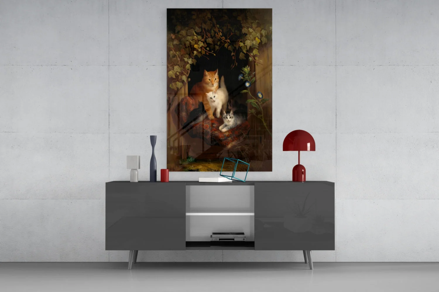 Family in the Window Glass Wall Art || Designer Collection - Image 8